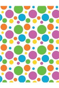 Bright Polka Dots Journal, Unlined Sketchbook