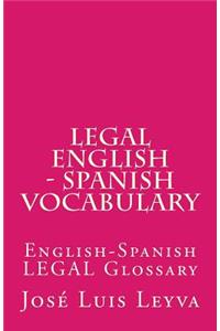 Legal English - Spanish Vocabulary