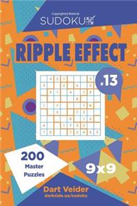 Sudoku Ripple Effect - 200 Master Puzzles 9x9 (Volume 13)