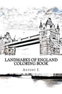 Landmarks of England Coloring Book