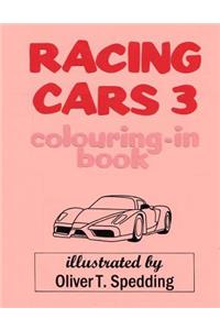 Racing Cars 3 colouring-in Book