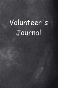Volunteer's Journal Chalkboard Design