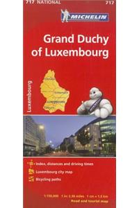 Michelin Grand Duchy of Luxembourg Road and Tourist Map