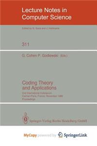 Coding Theory and Applications