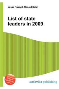 List of State Leaders in 2009