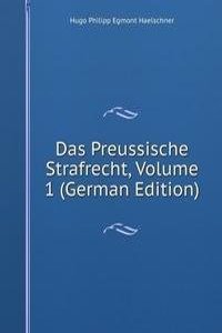 Das Preussische Strafrecht, Volume 1 (German Edition)