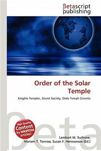 Order of the Solar Temple