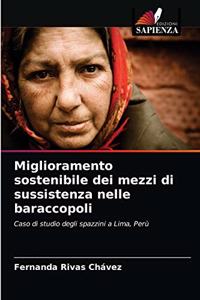 Miglioramento sostenibile dei mezzi di sussistenza nelle baraccopoli