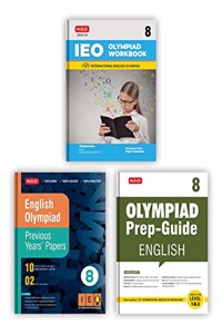 MTG International English Olympiad (IEO) Workbook, Prep-Guide & Previous Years Papers with Self Test Paper Class 8 - SOF Olympiad Books For 2023-24 Exam (Set of 3 Books)