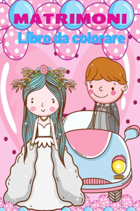 Matrimonio libro da colorare per bambini