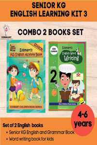 Senior Kg English Books ( 2 Books Combo) English Word And Sentence Writing Book And Lkg English Grammar And Activity Books , Teaches Phonics For 4+ Years And Lkg Cbse English Grammar Book