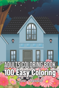 100 Easy Coloring Adults Coloring Book