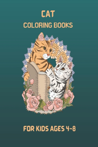 Cat Coloring Book For kids ages 4-8