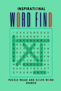 Inspirational Word Find Puzzle Relax And Solve Word Search