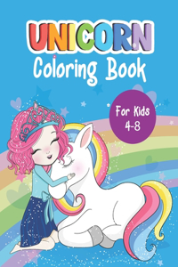 Unicorn Coloring Book For Kids 4-8