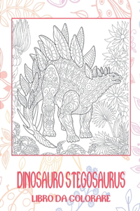 Dinosauro Stegosaurus - Libro da colorare