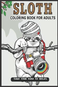 Sloth Coloring Book For Adults