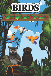 Birds Coloring Book for Adults