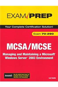 McSa/MCSE 70-290 Exam Prep