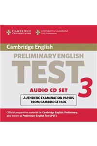 Cambridge Preliminary English Test 3 Audio CD Set (2 Cds): Examination Papers from the University of Cambridge ESOL Examinations