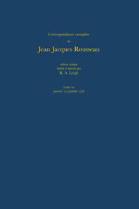 Correspondance complète de Rousseau XL