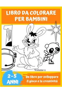 LIBRO DA COLORARE PER BAMBINI, 2-5 ANNI, Volume 2