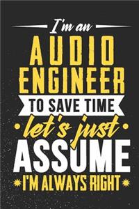 I'm An Audio Engineer To Save Time Let's Just Assume I'm Always Right