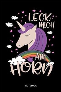 Leck mich am Horn Notebook