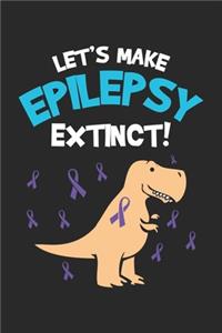 Let's make Epilepsy Extinct: Dinosaurierkriegerin Notizbuch liniert DIN A5 - 120 Seiten für Notizen, Zeichnungen, Formeln - Organizer Schreibheft Planer Tagebuch