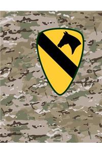 1st Cavalry Division 8.5 X 11 200 Page Lined Notebook