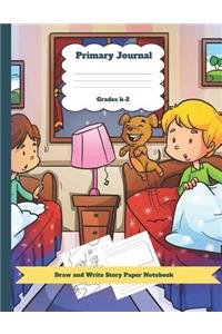 Primary Journal Grades K-2 Draw and Write Story Paper Notebook