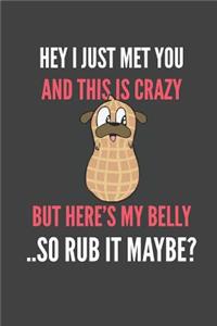 Hey I Just Met You And This Is Crazy But Here's My Belly ..So Rub It Maybe?