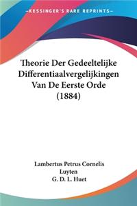 Theorie Der Gedeeltelijke Differentiaalvergelijkingen Van De Eerste Orde (1884)