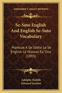 Se-Suto English And English Se-Suto Vocabulary