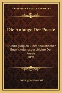 Die Anfange Der Poesie