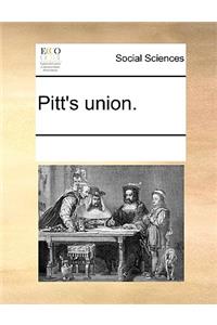 Pitt's union.