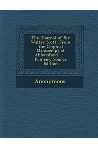 Journal of Sir Walter Scott