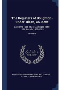 Registers of Boughton-under-Blean, Co. Kent