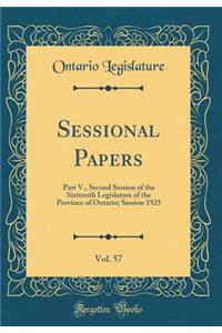 Sessional Papers, Vol. 57