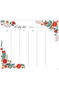 Folk Floral Dinara Weekly To-Do Pad