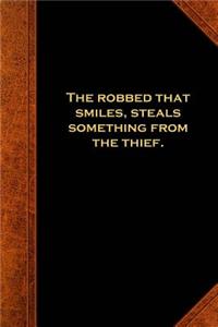 Shakespeare Quote Journal Othello Robbed Smiles