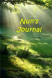 Nun's Journal: (Notebook, Diary, Blank Book)