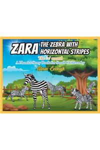 Zara the Zebra with Horizontal stripes