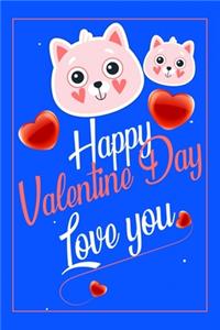 Cute Cats Valentine's Day Gift for Cat lovers Notebook journal