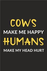 Cows Make Me Happy Humans Make My Head Hurt