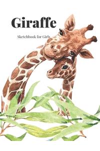 Giraffe Sketchbook for Girls
