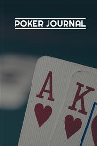 Poker Journal: Poker Notebook - 120 pages, 6x9 inches - Gift for poker players