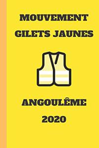 carnet ligné gilet jaunes Angoulême 2020 mouvement du peuple un carnet de note gilets jaunes mémento, livret, agenda, répertoire, cahier, calepin