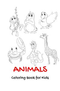 ANIMALS - Coloring Book For Kids