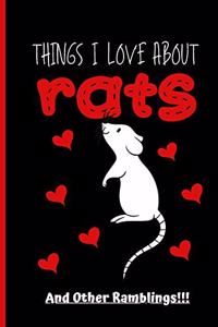 Things I Love About Rats Notebook